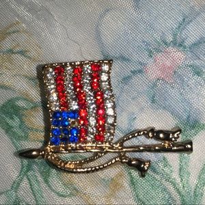 American flag pin